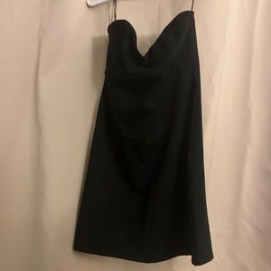 NWT black strapless mini bodycon dress